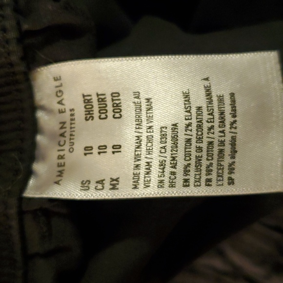 American Eagle Snappy Stretch Baggy Cargo Jogger Sz 10 Short - Picture 8 of 10